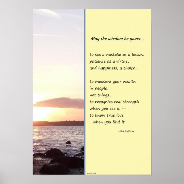 Affiche Que la sagesse soit à vous... (Devant)