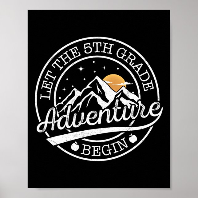 Affiche Que l'aventure de 5e année commence Rétro Premier  (Devant)