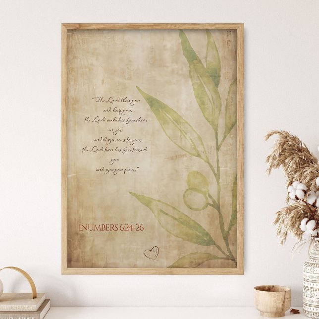 Affiche Que le Seigneur vous bénisse et vous garde, Nombre (Créateur téléchargé)