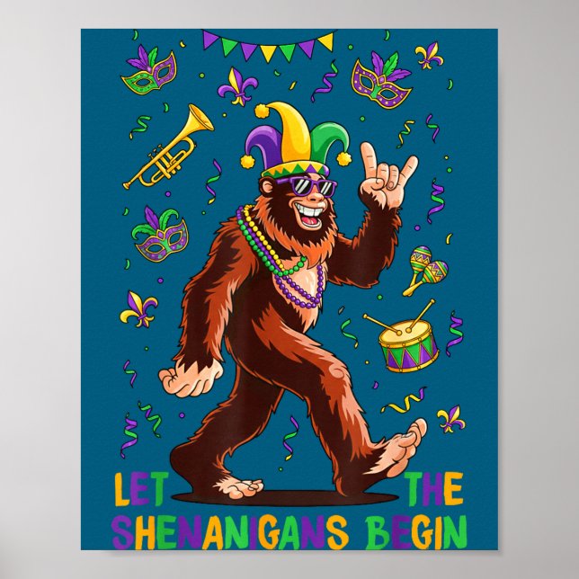 Affiche Que les folies du Mardi Gras commencent (Devant)