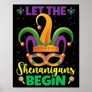 Affiche Que Les Shenanigans Commencent Mardi Gras Heureux
