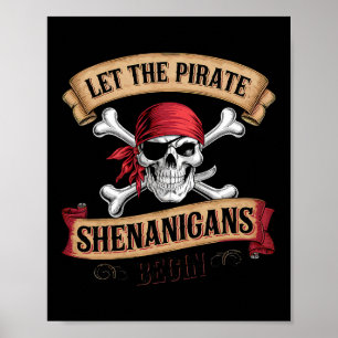 Affiche Que Les Shenanigans Pirates Commencent À Parler Co