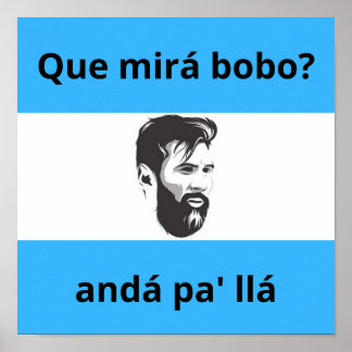 Affiche que mira bobo