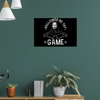 Affiche Que Ton Jeu Soit Béni Christian Cornhole Jésus