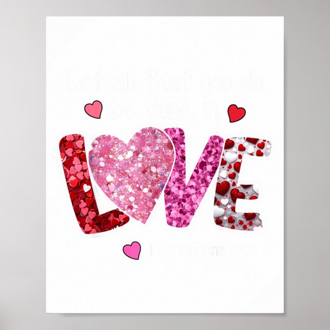 Affiche Que tout ce que vous faites soit fait dans l'amour (Devant)