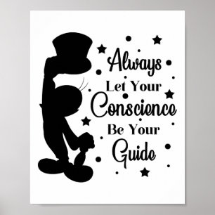 Affiche Que votre conscience soit votre guide Jiminy