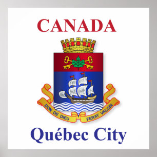 Affiche Québec City coat of arms