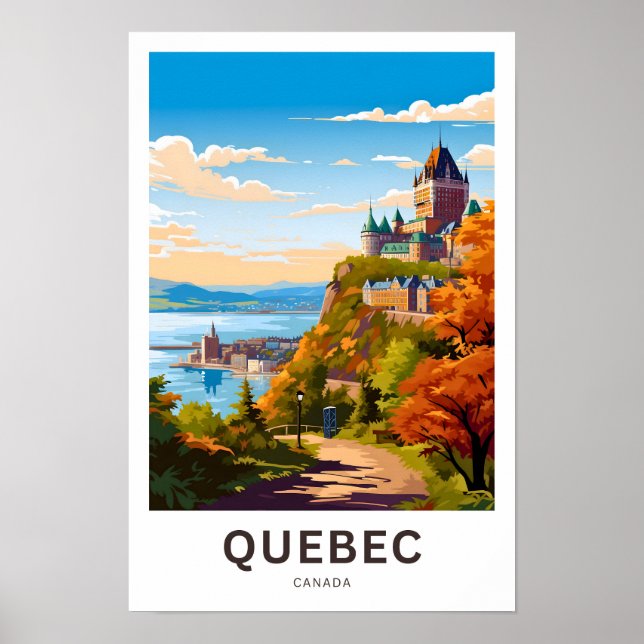 Affiche Québec - Imprimer les voyages (Devant)