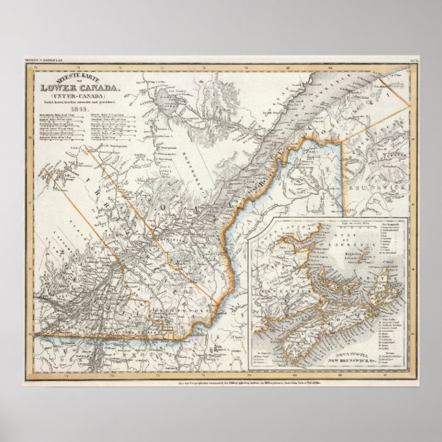 Affiche Québec, Nouvelle-Écosse, Nouveau-Brunswick (Devant)