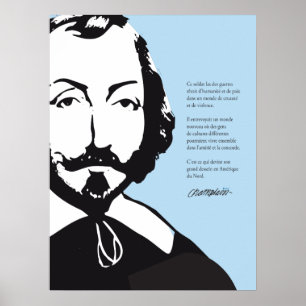Affiche Québec Samuel de Champlain 1608 Nouvelle-France