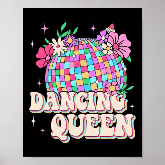 Affiche Queen Danse Chemise Rétro Danse Maman les années 7 (Devant)