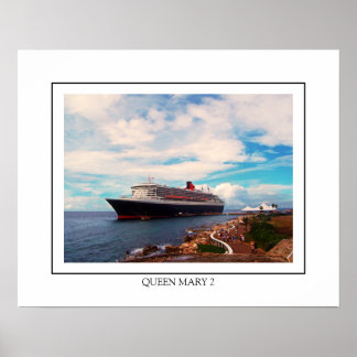 Affiche Queen Mary 2 Cruise Ship
