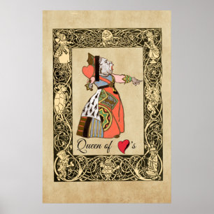 Affiche Queen of Hearts, Alice's Adventures in Wonderland