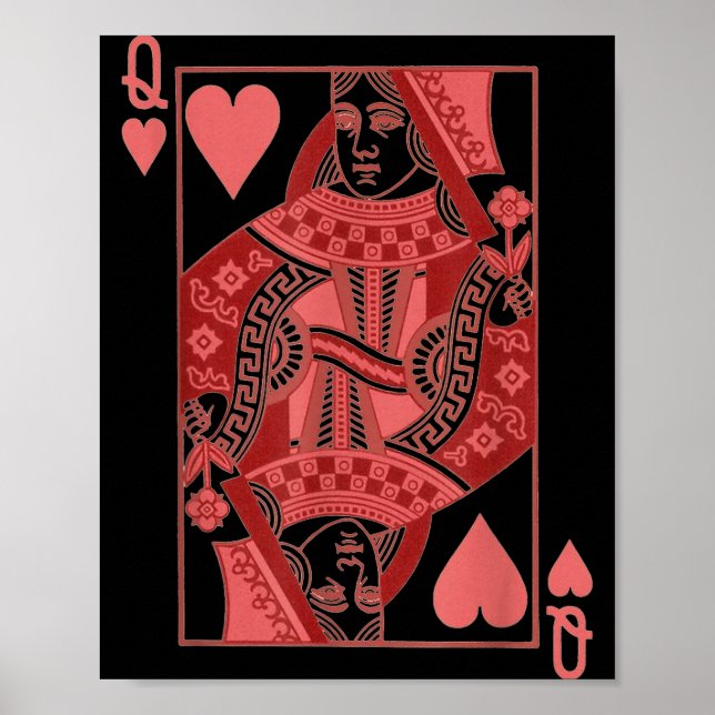 Affiche Queen Of Hearts Valentines Day Cool V-day Couple M (Devant)