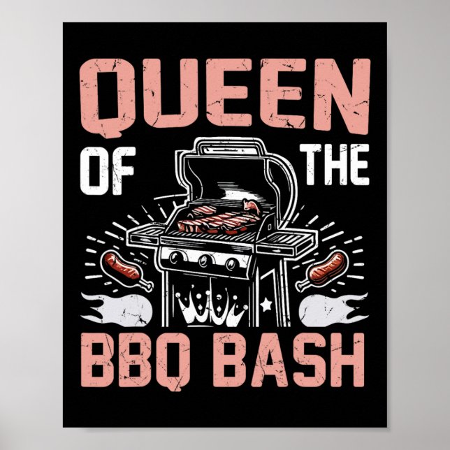 Affiche Queen Of The Bbq Bysh Bbq Party (Devant)