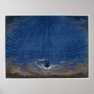 Affiche Queen of the Night Mozart Magic Flute Flûte magiqu