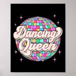 Affiche Queen Shirt Danser Vintage Danser les années 70 En