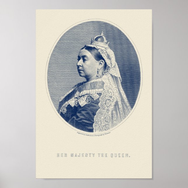 Affiche Queen Victoria Engraving - Sa Majesté la Reine (Devant)