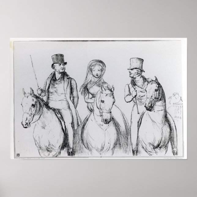 Affiche Queen Victoria, Lord Melbourne et Lord Russell (Devant)