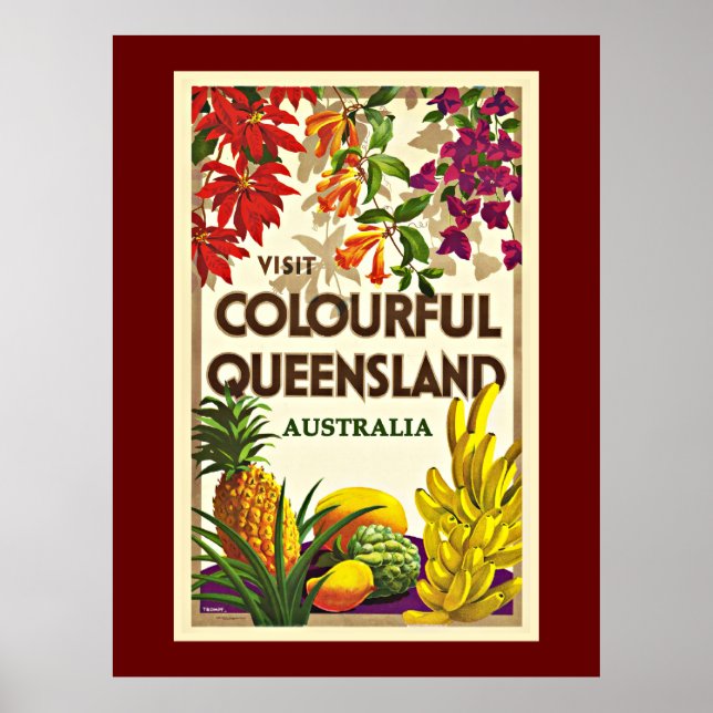 Affiche Queensland Australie (Devant)