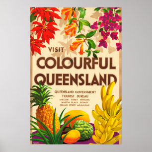 Affiche Queensland Australie Tourisme