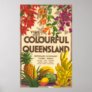 Affiche Queensland Travel
