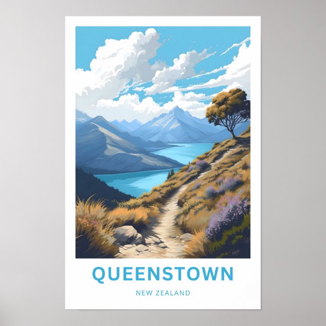 Affiche Queenstown New Zealand (Devant)