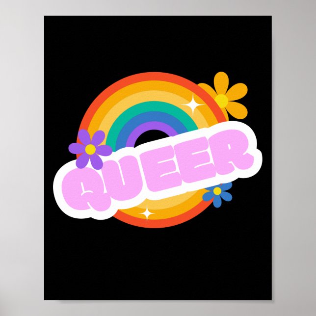 Affiche Queer. LGBT+Pride. (Devant)