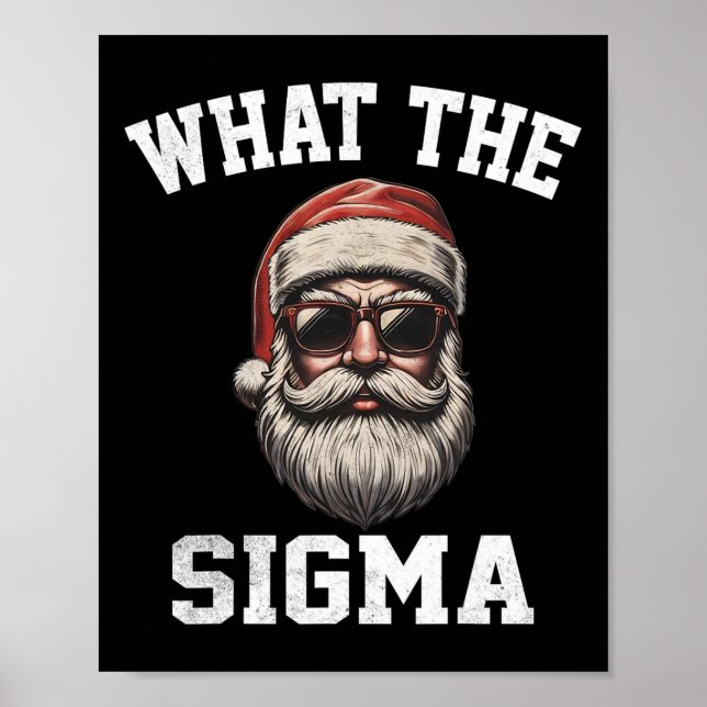 Affiche Quel est le mème de Noël drôle de Sigma Santa Xmas (Devant)