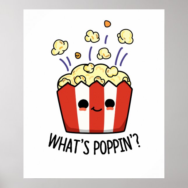 Affiche Quel est Poppin Funny Popcorn Pun (Devant)