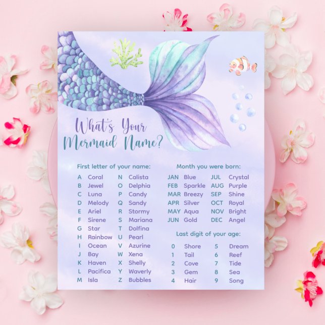 Affiche Quel est votre nom de sirène jeu (Créateur téléchargé)