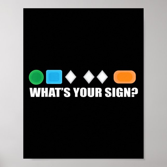 Affiche Quel est votre signe de difficulté de ski Skieur  (Devant)