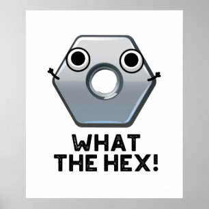 Affiche Quel Hexagon Hex Funny Forme Le Pun