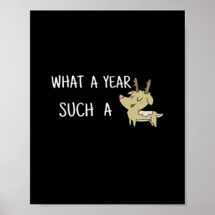 Affiche Quel moment de cerf amusant rétro