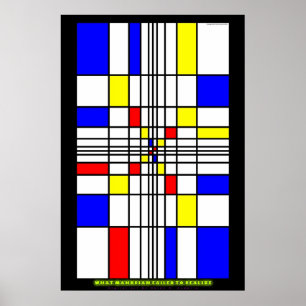 Affiche Quel Mondrian n'a pas réalisé