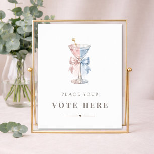 Affiche Quel sera le jeu de vote pour la révélation du sex