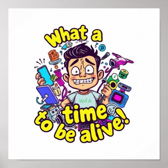 Affiche Quel temps pour vivre - La surcharge technologique (Devant)