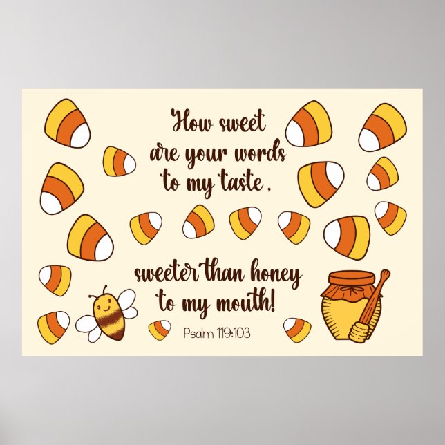 Affiche Quelle douceur sont vos mots Candy Corn (Devant)
