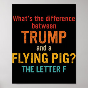 Affiche Quelle est la différence entre Trump et un P volan
