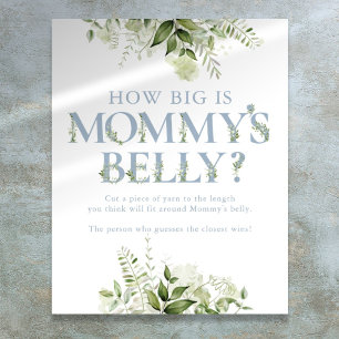 Affiche Quelle est la taille du ventre de maman ? Baby Sho