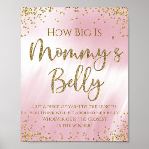 Affiche Quelle est la taille du ventre de maman Jeu pour B