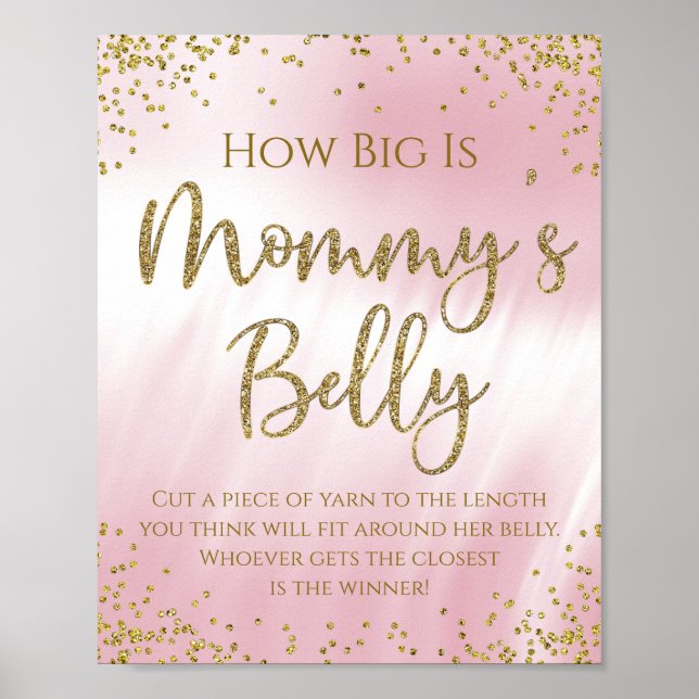 Affiche Quelle est la taille du ventre de maman Jeu pour B (Devant)