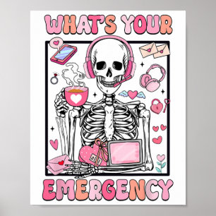Affiche Quelle est votre urgence Saint-Valentin 911 Dispat