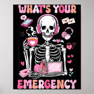 Affiche Quelle est votre urgence Saint-Valentin 911 Opérat