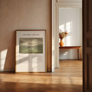 Affiche Quelle grandeur êtes-vous Vintage minimal Hymn Wal