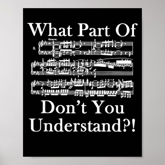 Affiche Quelle Partie De La Musique Ne Comprenez-Vous Pas  (Devant)
