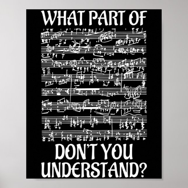 Affiche Quelle Partie De La Musique Vous Ne Comprenez Pas  (Devant)