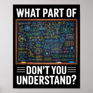 Affiche Quelle partie de l'humour mathématique ne comprene