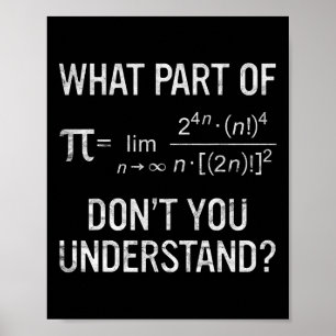 Affiche Quelle partie de Ne pas comprendre l'équation math