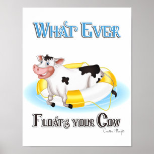 Affiche Quelle que soit la chaudière de votre vache